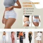 DAFANY Women's High Waisted Cotton Tummy Control Boyshorts