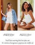 Ekouaer Women's Soft Cami and Shorts Pajamas