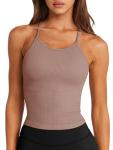 High Neck Longline Sports Bra with Adjustable Straps