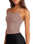 High Neck Longline Sports Bra with Adjustable Straps