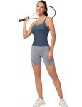 MathCat Seamless Women’s Sports Tank Top, Built-in Bra