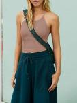 High Neck Longline Sports Bra with Adjustable Straps
