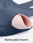 MathCat Seamless Women’s Sports Tank Top, Built-in Bra