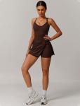 Sleeveless V Neck Tennis Dress with Built-in Bra