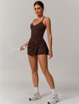 Sleeveless V Neck Tennis Dress with Built-in Bra