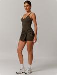 Sleeveless V Neck Tennis Dress with Built-in Bra