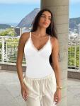 Women's 3-Pack Lace V-Neck Shapewear Tank Tops