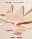Popilush Wireless Deep V Leopard Print Bras