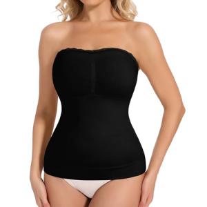 JOYSHAPER Strapless Tummy Control Camisole - Black