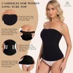 JOYSHAPER Strapless Tummy Control Camisole - Black