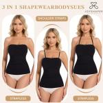 JOYSHAPER Strapless Tummy Control Camisole - Black