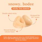 Snowy Bodee Reusable Sticky Bra Inserts - Beige
