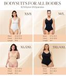 Seamless V-Neck Bodysuit Shapewear with Thong