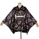 Floral Print Short Kimono Dress for Women