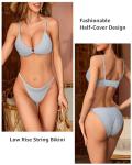 LEVAO Women's Lace Cut Out Bikini Panties 6 Pack