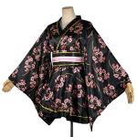 Floral Print Short Kimono Dress for Women