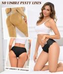 Seamless V-Waist Cheeky Bikini Panties 6 Pack