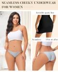 LEVAO Women's Lace Cut Out Bikini Panties 6 Pack