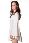 White Long Sleeve Mini Dress for Sexy Cosplay