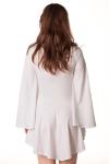 White Long Sleeve Mini Dress for Sexy Cosplay