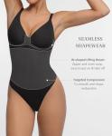 FeelinGirl Seamless Tummy Control Zip Bodysuit