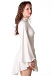 White Long Sleeve Mini Dress for Sexy Cosplay