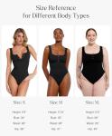 Black Bodysuit with Tummy Control and Sleeveless Style