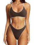 Reversible High Waisted Thong Bikini Set