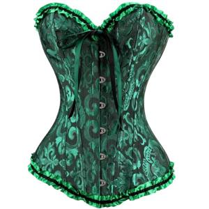 Lace Corset Bodysuit with Push-Up Support