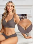 Avidlove Seamless Wireless Push-Up Bralette in Grey