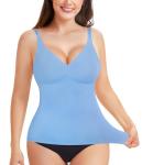 LODAY Women's V-Neck Tummy Control Tank Top