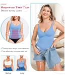 LODAY Women's V-Neck Tummy Control Tank Top