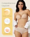 Niidor Strapless Sticky Invisible Push-Up Bra