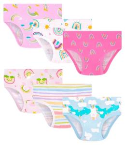Toddler Rainbow Cotton Underwear for Girls