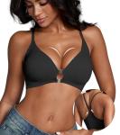 Seamless Racerback Front Closure Bra for Women