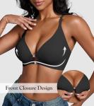 Seamless Racerback Front Closure Bra for Women