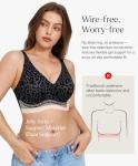 Popilush Women's Wireless Deep V Push-Up Bralette