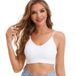 6 Pack Women's Padded V Neck Cami Bralettes