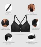 Seamless Racerback Front Closure Bra for Women
