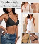 Seamless Racerback Front Closure Bra for Women