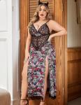 Avidlove Plus Size Strappy Lace Babydoll Nightgown