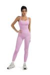 Light Pink 2-Piece Tummy Control Workout Set