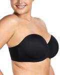 HSIA Women’s Strapless Underwire Bra in Black