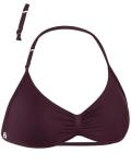 Aurola Adjustable Strappy Sports Bra in Black Cherry