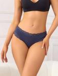 Women’s Cheeky Cotton Lace Bikini Panties Pack of 6