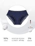 Women’s Cheeky Cotton Lace Bikini Panties Pack of 6
