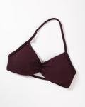 Aurola Adjustable Strappy Sports Bra in Black Cherry