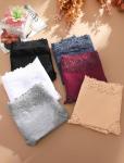 Women’s Cheeky Cotton Lace Bikini Panties Pack of 6