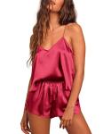 Ekouaer Women’s Satin Cami Shorts Sleepwear Set