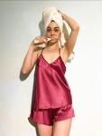 Ekouaer Women’s Satin Cami Shorts Sleepwear Set